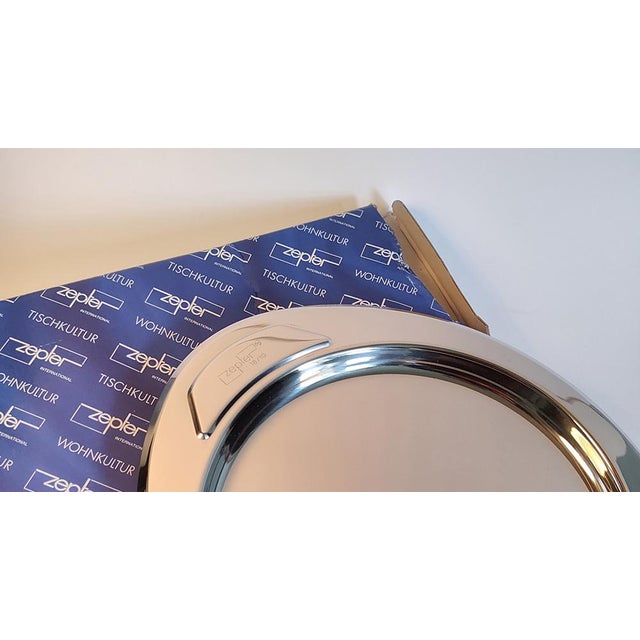 Stainless Steel Tray by Zepter For Sale - Image 4 of 4