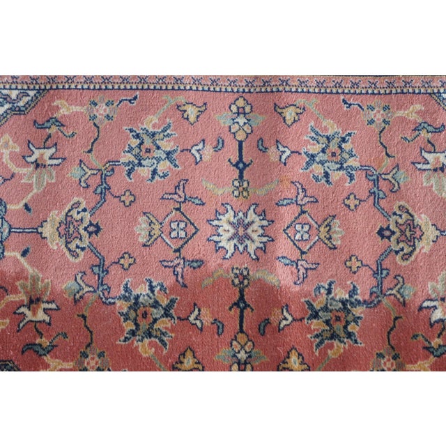 Karastan Belgian 100% Wool Floral Rose 500-1120 Area Rug Carpet Mat 2' X 4' For Sale - Image 6 of 13