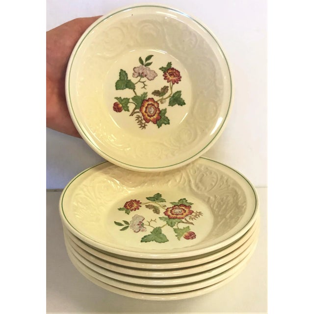 Vintage Wedgwood Patrician Tapestry Collection Small Bowls - Set of 7 For Sale In West Palm - Image 6 of 7