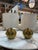 Metal 1970s Brass Ribbed Base Table Lamps With Drum Shades - a Pair For Sale - Image 7 of 7