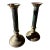 Vintage Brass Candle Holders - a Pair For Sale