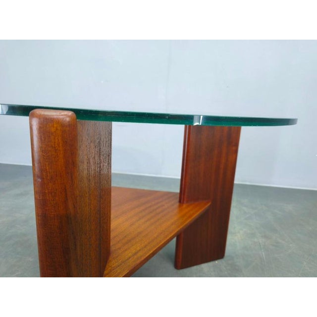 Wood Mid-Century Danish Teak Round Coffee Table, 1960s For Sale - Image 7 of 12