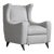 1990s Vladimir Kagan Style Juno Wingback Recliner Chair Newly Reupholstered For Sale