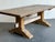 Wood Vintage Rustic Trestle Table For Sale - Image 7 of 14