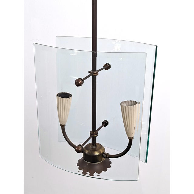 Vintage Pendant Lamp by Pietro Chiesa for Fontana Arte, 1940s For Sale - Image 12 of 13