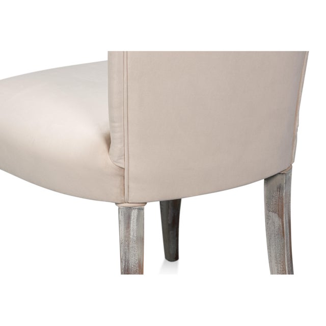 Louis XV Dining Chairs in Cream with Silvered Legs, Sets of 2 For Sale - Image 10 of 11