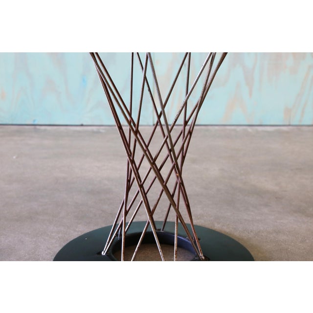 Metal 1960s Isamu Noguchi (Attr.) for Knoll 36" Cyclone Table Mid Century Modern For Sale - Image 7 of 9