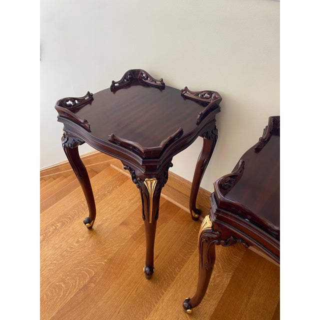 Two Mahogany Side Tables For Sale - Image 10 of 12
