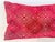 Textile Red Geometric Cut Velvet Lumbar Pillow With Down Insert For Sale - Image 7 of 8