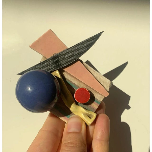 Postmodern Peter Shire Micro Sculpture in Mixed Media, Early Aughts For Sale - Image 3 of 13
