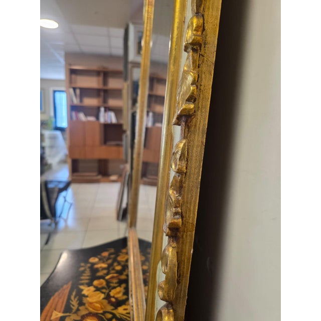 Wood Vintage Georgian Style Mirror, 1950s For Sale - Image 7 of 12