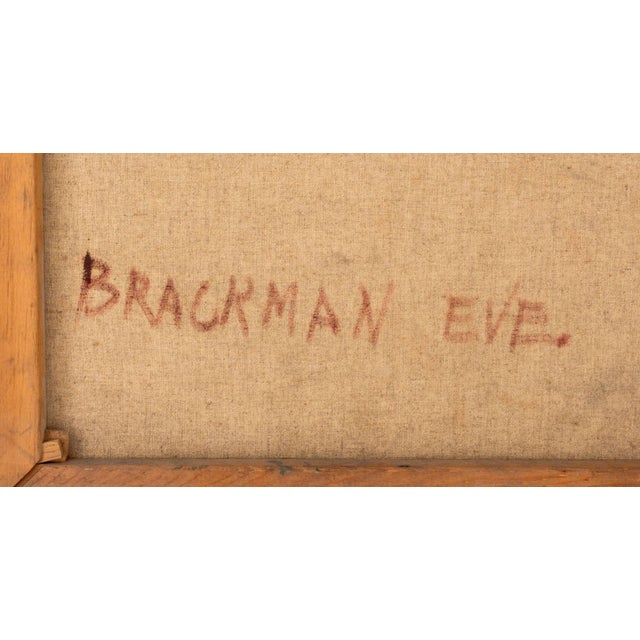 Edwards Seated Female Nude Oil on Canvas For Sale - Image 4 of 4