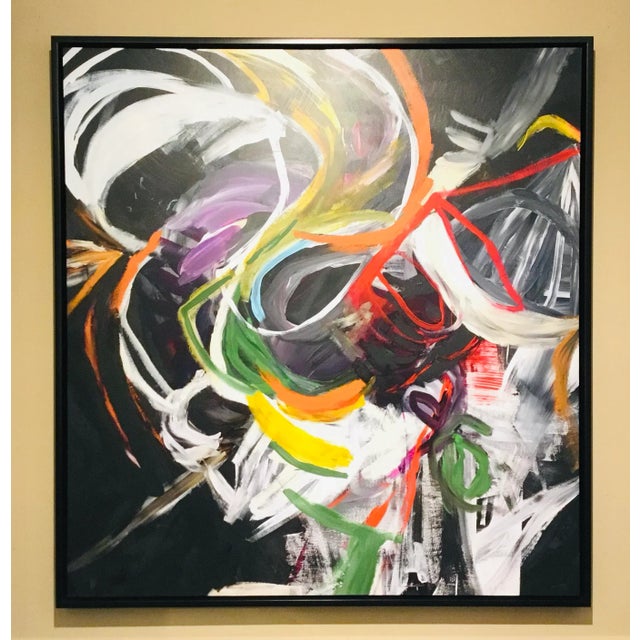 2010s Modern Abstract Giclee on Canvas Print For Sale - Image 5 of 5