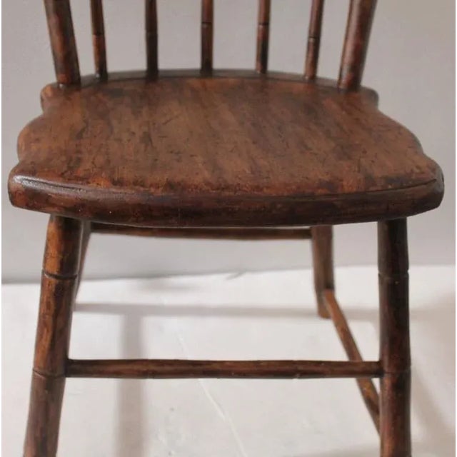 Early 19th Century Early 19th Century n.e. Painted Child's Windsor Chair For Sale - Image 5 of 7