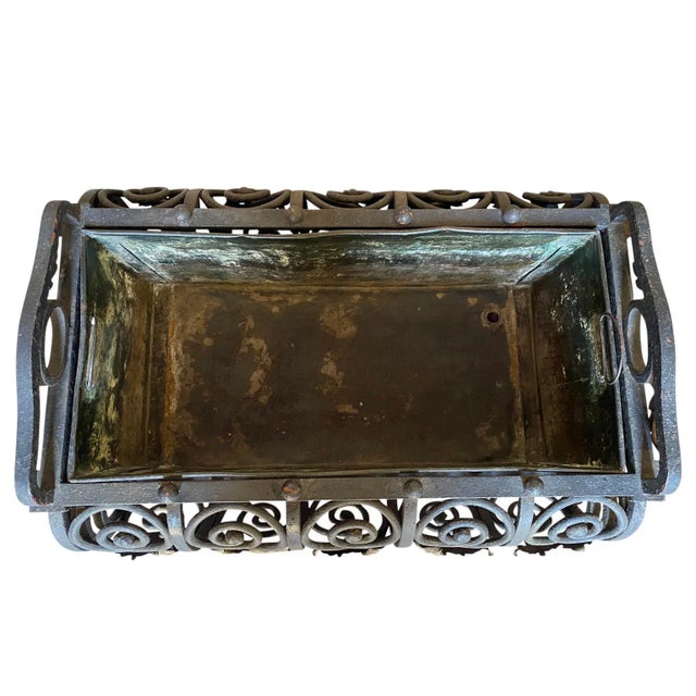Metal 19th Century French Jardiniere For Sale - Image 7 of 10