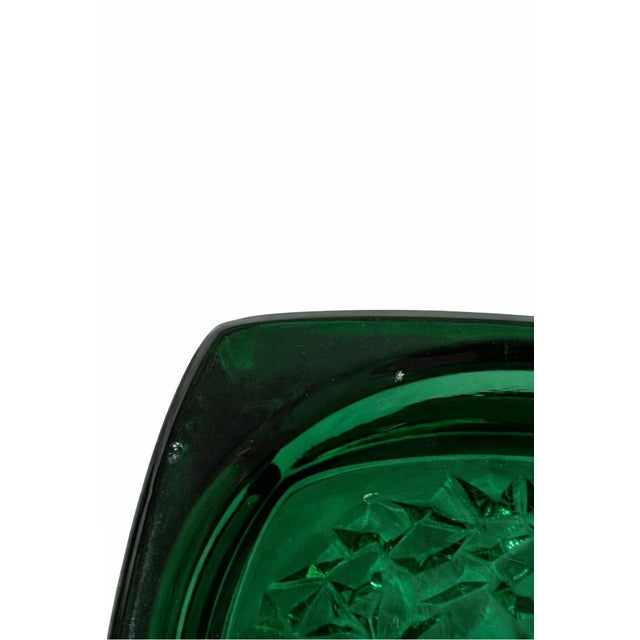 Green Ashtray by Rudolf Jurnikl for Sklo Union, 1960s For Sale - Image 6 of 8