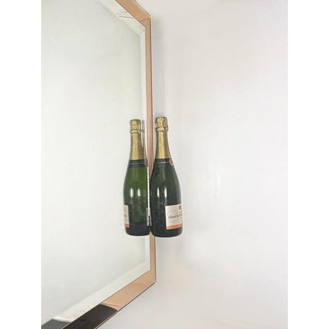 Italian Bicolor Beveled Mirror, Italy, 1960s For Sale - Image 9 of 11