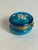 Victorian Antique Victorian Vanity Trinket Box Bohemian Floral Painted Cobalt Blue Glass For Sale - Image 3 of 12