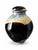 A sculptural pottery covered jar featuring a rounded body, narrowed neck, domed lid, and defined foot ring. Sweeping...