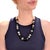 A fine signed silver necklace. By David Yurman. In sterling silver. From the 'Elements' collection. Comprising graduated...