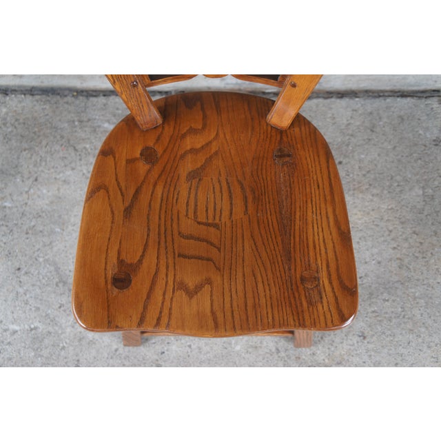 4 Vintage Romweber Viking Oak Equestrian Horse Head Bar Counter Stools