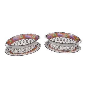 English Chestnut Baskets - a Pair