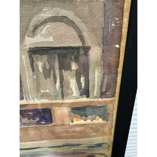 Franke Sunshine on the Bridge Original Watercolor, Signed Circa 1938 For Sale In San Francisco - Image 6 of 12