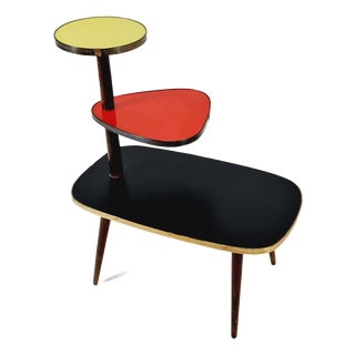 Minimalist German Indoor Flower Table, 1960s For Sale