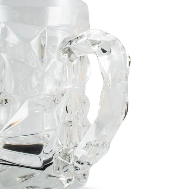 Glass Tiffany & Co. 16oz Pair of Rock Cut Crystal Beer Mug - a Pair For Sale - Image 7 of 7