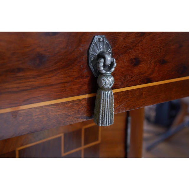 Copper 19th Century Louis XVI Style Parquetry Server / Sideboard For Sale - Image 8 of 13