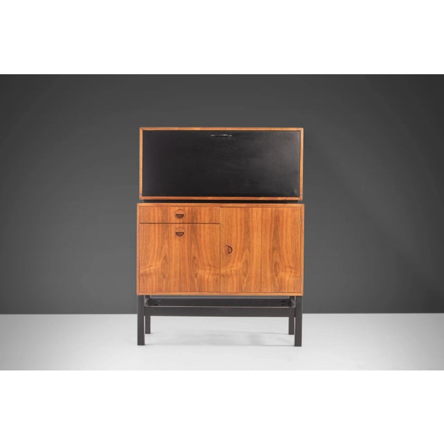 Wood Danish Modern Custom Bar or Secretary Cabinet by H.G. Furniture, 1960s For Sale - Image 7 of 13
