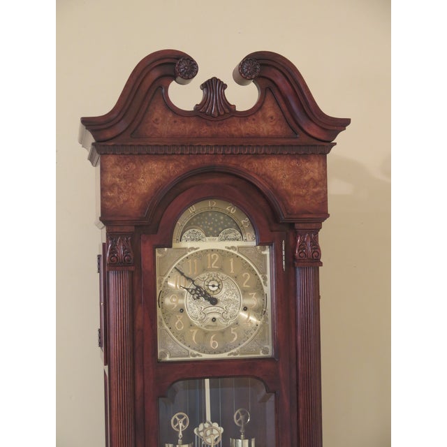 Sligh Cherry Grandfather Clock With Elm Highlights Chairish