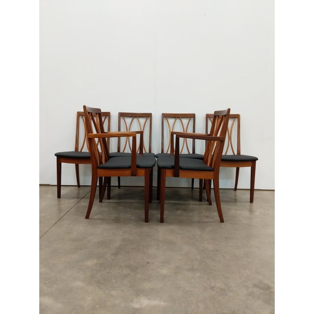 1960s Set of 6 Vintage Mid Century Modern Dining Chairs by G Plan For Sale - Image 5 of 10