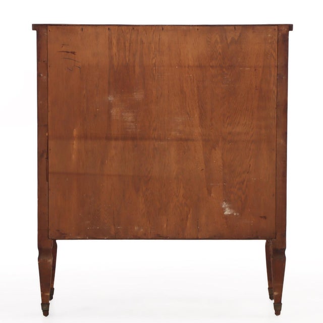 Brown Italian Inlaid Four-Drawer Commode, C. 1920 For Sale - Image 8 of 8