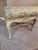 Vintage French Louis XV Style White Painted & Custom Upholstered Window Bench For Sale - Image 11 of 11