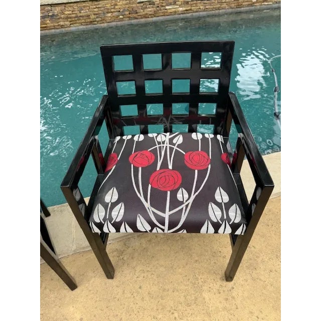 Wood Pair of Vintage Model 1515 Armchairs by Ward Bennett for Brickel Associates, Inc. For Sale - Image 7 of 9