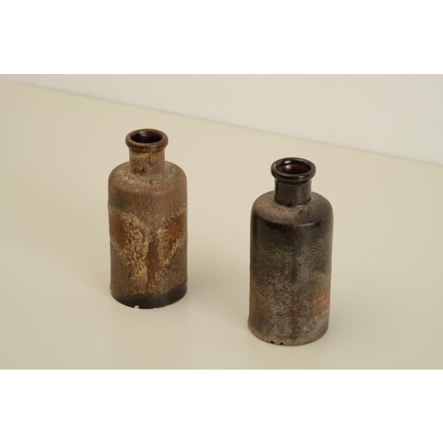 Studio Ceramic Vases, 1960s, Set of 2, in Very Good conditions. Designed 1960 to 1969