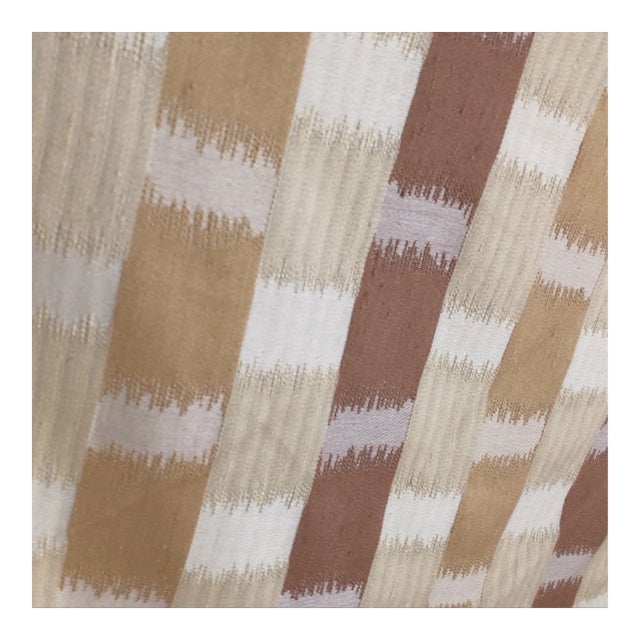 Tyler Hall Cream Beige Pattern Fabric For Sale