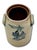 Small 1 Gallon Size Blue Decorated Antique American Stoneware Butter Churn Crock by Cowden & Wilcox Harrisburg Pennsylvania For Sale - Image 9 of 18