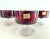 1960s Vintage 1960s French Red Glass Coupes, Set of 8 For Sale - Image 5 of 8