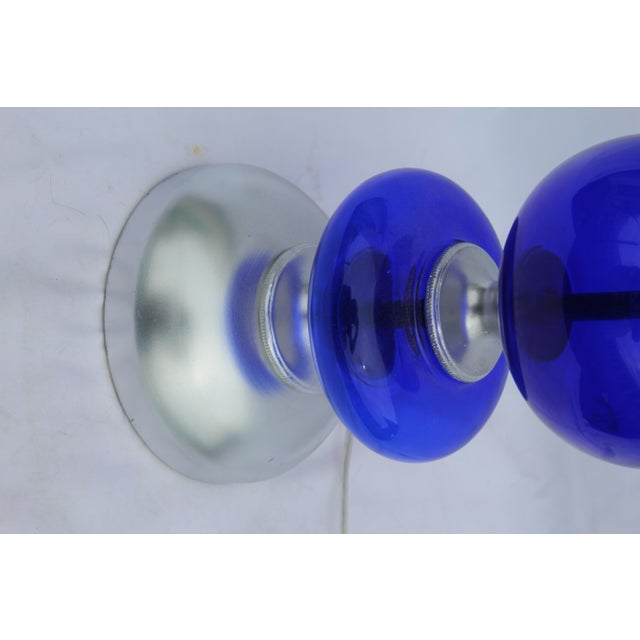 Custom designed cobalt blue glass orbs and balls that were designed by an Interior designer in Los Angeles. The glass...