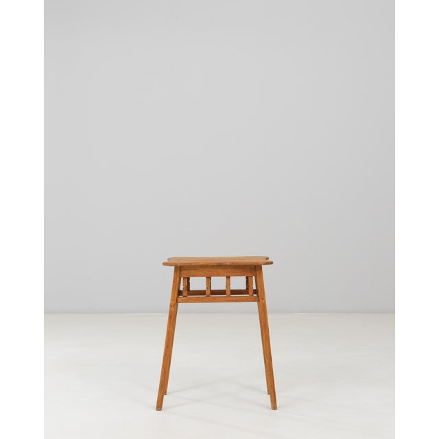 1940s French Mid-Century Modern Wooden Side Table For Sale - Image 16 of 18