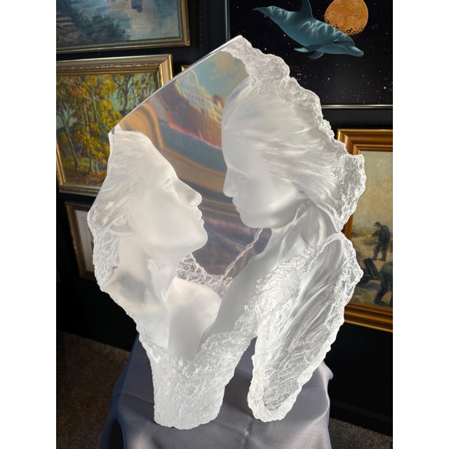 An exceptional limited-edition cast acrylic sculpture by American sculptor Michael Wilkinson, titled "Elysium II: Promise"...