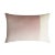 Pink and White Double Rectangle Velvet Pillow from Lo Decor For Sale