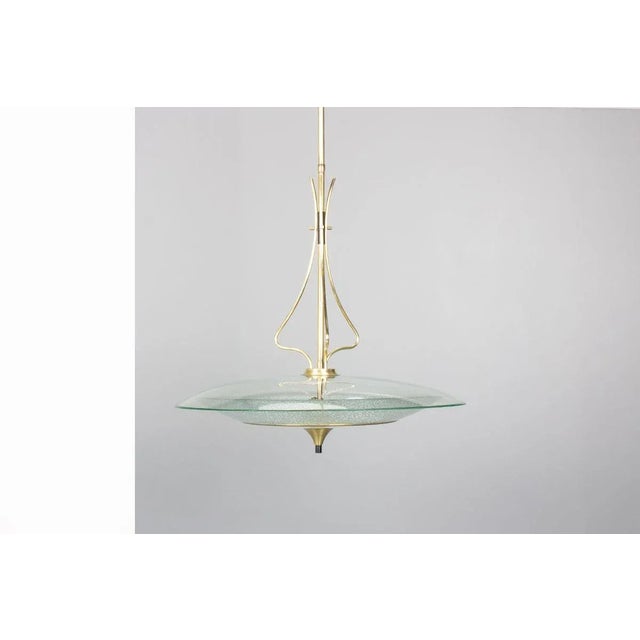 Italian Pendant Lamp in Glass, 1950s For Sale - Image 10 of 10