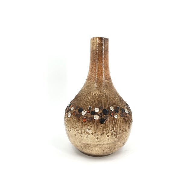 Stone Vase by Elisabeth Vandeweghe for Perignem, 1960s For Sale - Image 7 of 11