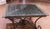 French Mid-Century French Iron and Oak Riddling Board Table With Glass Top For Sale - Image 3 of 15