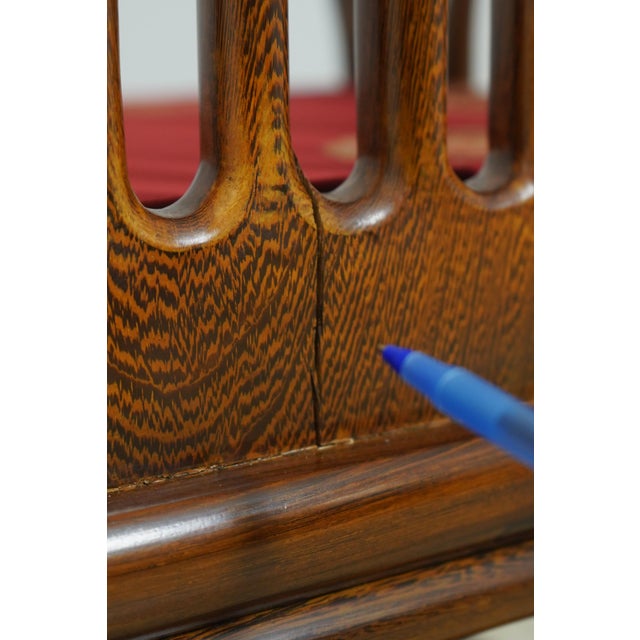 Vintage Chinese Rosewood Triple Back Settee Bench For Sale - Image 13 of 18