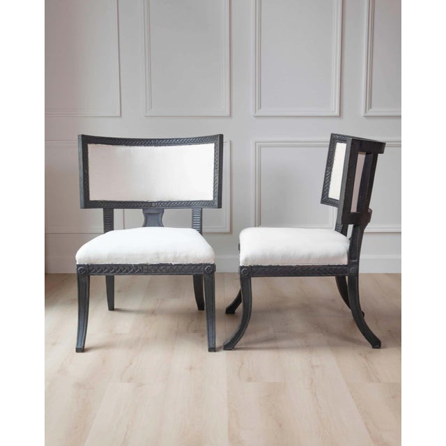 Wood Pair of Swedish Empire Chairs, Early 19th Century For Sale - Image 7 of 9