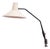 Clamp Lamp with Black Arm and Beige Craquelé Shade, 1950s For Sale